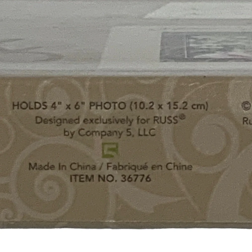 50 Wedding Anniversary Photo Keepsake Frame Earth Tones Holds 4 x 6 in Photo New
